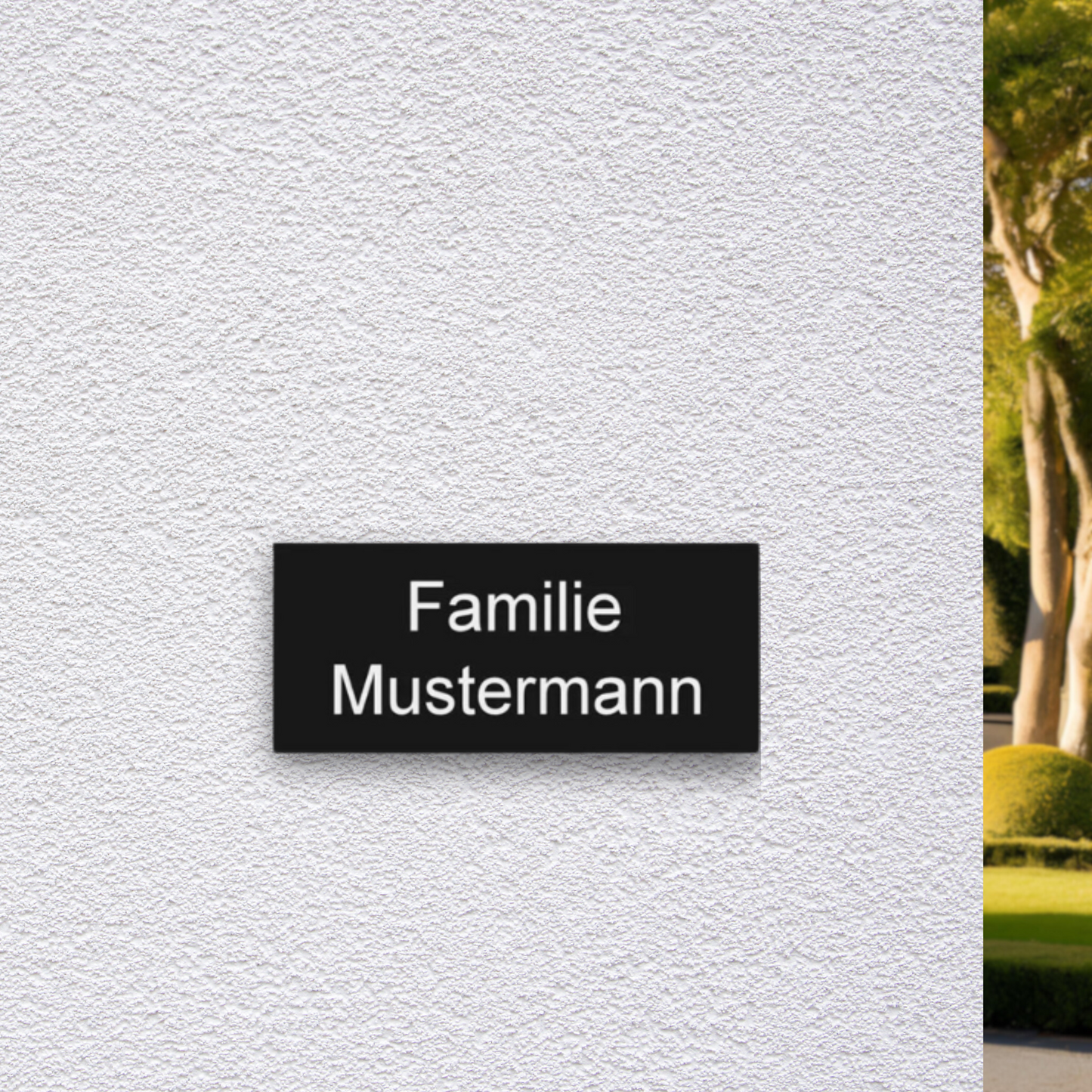 Namensschild selbstklebend - individuelle Größe - YONOX