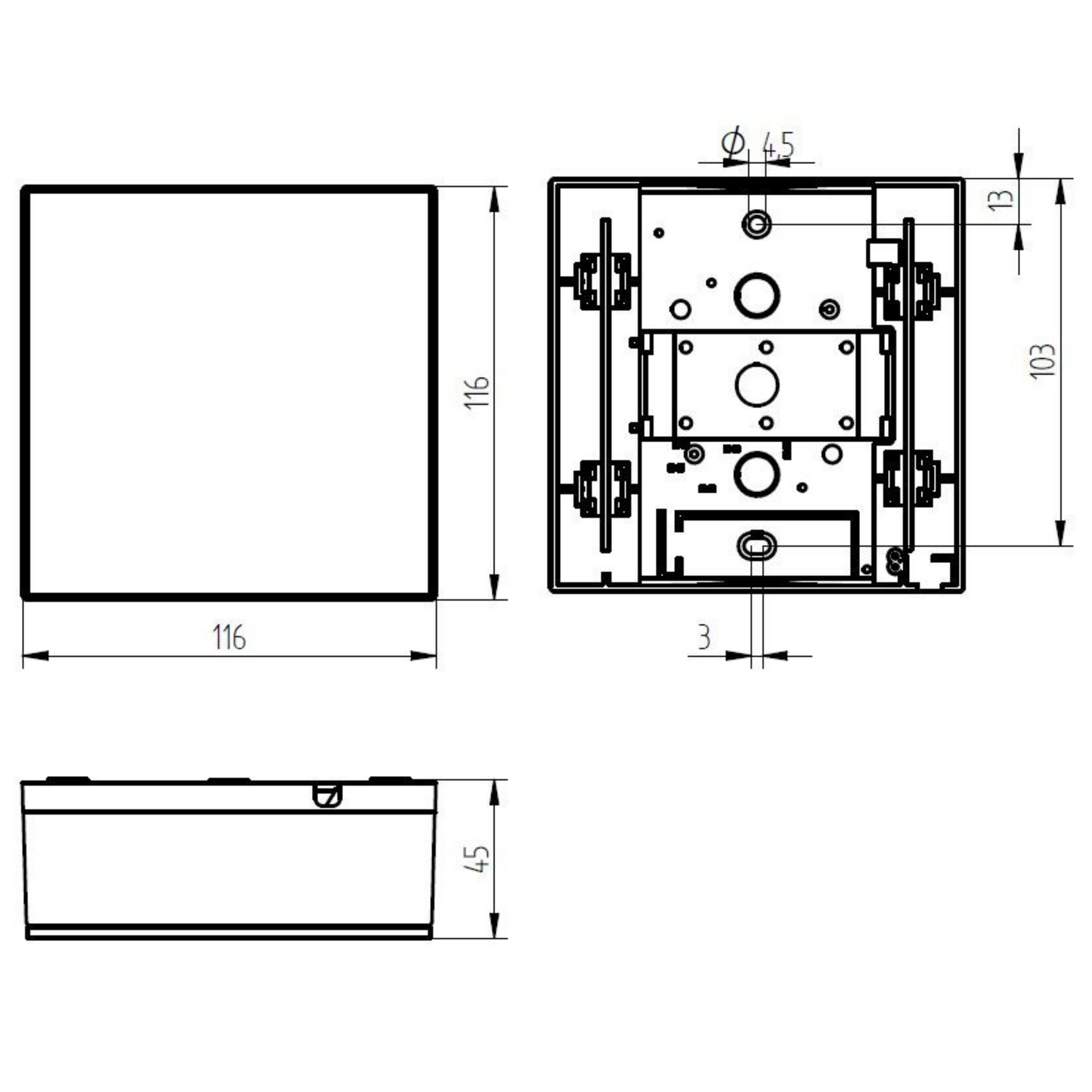 Grothe GONG 44466 - 8-12V - 83db - weiß/schwarz