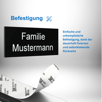 Namensschild selbstklebend -  individuelle Größe - YONOX