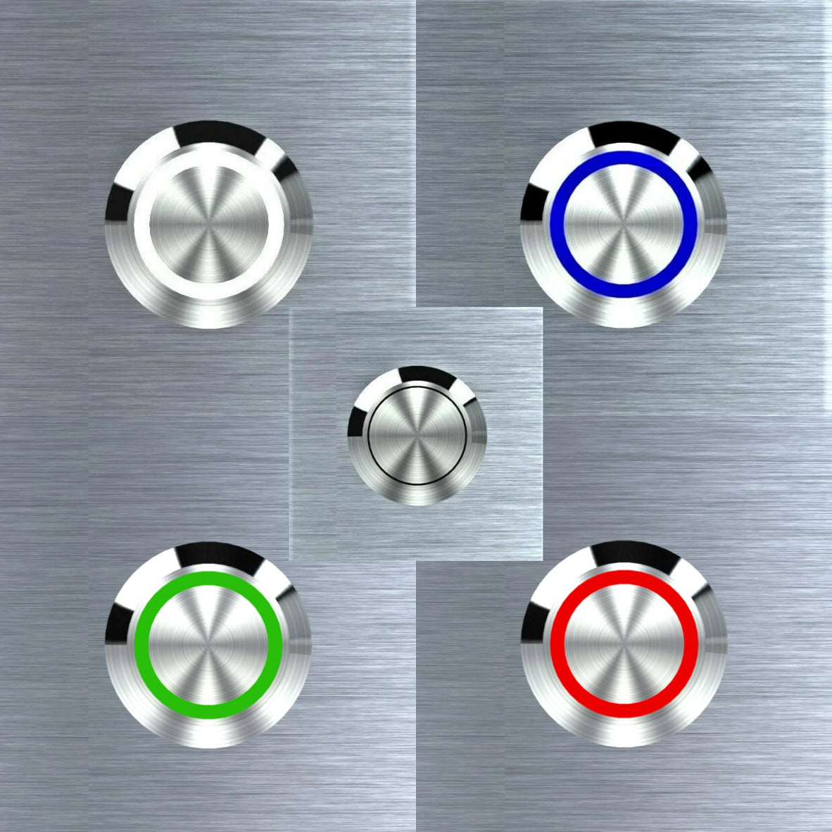 LED Taster Farben - Rot - Grün - Blau - Weiß